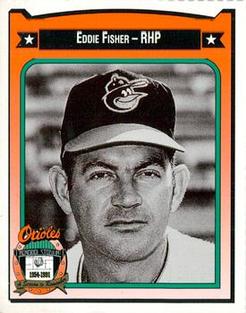 1991 Crown/Coca-Cola Baltimore Orioles #132 Eddie Fisher Front