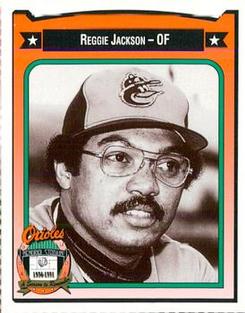 1991 Crown/Coca-Cola Baltimore Orioles #217 Reggie Jackson Front