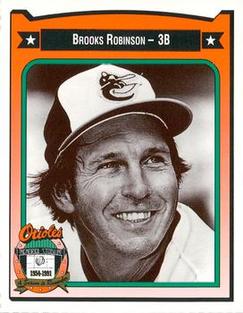 1991 Crown/Coca-Cola Baltimore Orioles #385 Brooks Robinson Front