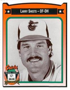 1991 Crown/Coca-Cola Baltimore Orioles #414 Larry Sheets Front