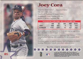 1997 Topps Stars #85 Joey Cora Back