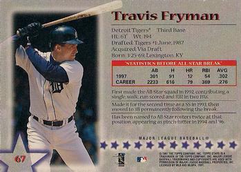 1997 Topps Stars #67 Travis Fryman Back