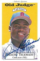 1996 Signature Rookies Old Judge - Signatures #32 Amaury Telemaco Front