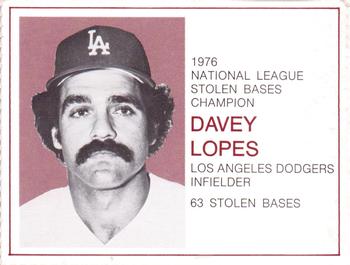 1976 Greyhound Heroes of Base Paths #NNO Davey Lopes Front