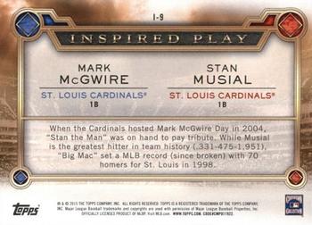 2015 Topps - Inspired Play #I-9 Stan Musial / Mark McGwire Back