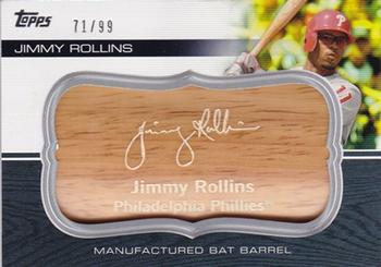 2010 Topps Update - Manufactured Bat Barrel #MBB-11 Jimmy Rollins Front