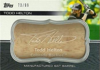 2010 Topps Update - Manufactured Bat Barrel #MBB-103 Todd Helton Front