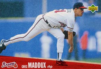 1996 Collector's Choice Cardzillion/Folz Mini #8 Greg Maddux Front