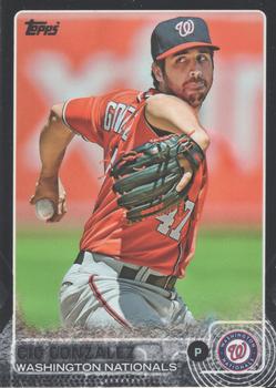 2015 Topps - Black #44 Gio Gonzalez Front