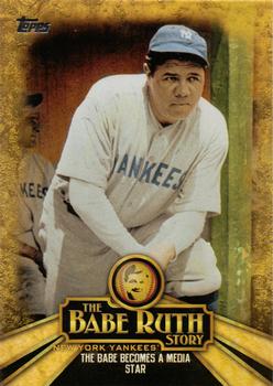 2015 Topps - The Babe Ruth Story #BR-10 The Babe Becomes A Media Star Front