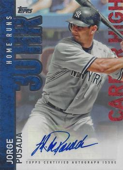 2015 Topps - Career High Autographs (Series One) #CH-JPO Jorge Posada Front