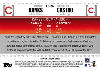 2010 Topps Update - Legendary Lineage #LL-70 Ernie Banks / Starlin Castro Back
