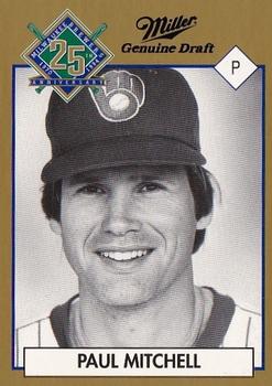 1994 Miller Brewing Milwaukee Brewers #NNO Paul Mitchell Front