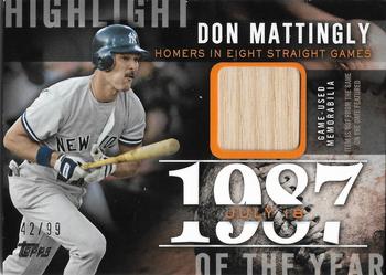 2015 Topps - Highlight of the Year Relics #HYR-DM Don Mattingly Front