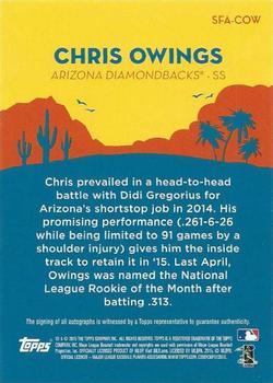 2015 Topps - Spring Fever Autographs #SFA-COW Chris Owings Back