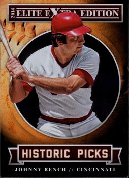 2014 Panini Elite Extra Edition - Historic Picks #6 Johnny Bench Front