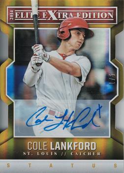 2014 Panini Elite Extra Edition - Signature Status Gold #19 Cole Lankford Front