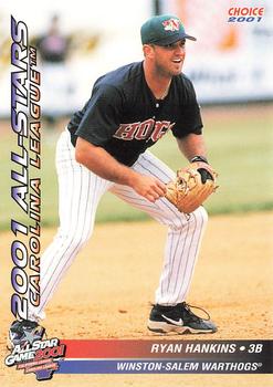 2001 Choice California-Carolina League All-Stars #17 Ryan Hankins Front