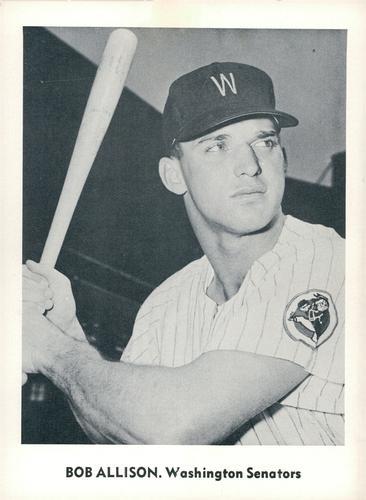 1959 Jay Publishing Washington Senators Set B #NNO Bob Allison Front