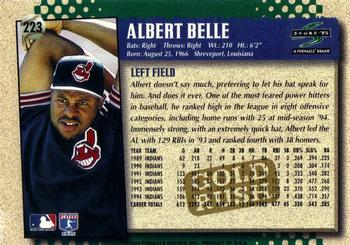 1995 Score - Gold Rush #223 Albert Belle Back