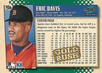 1995 Score - Gold Rush #406 Eric Davis Back