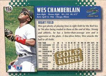 1995 Score - Gold Rush #510 Wes Chamberlain Back