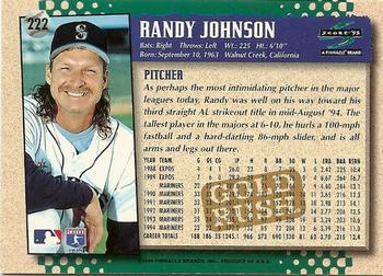 1995 Score - Gold Rush #222 Randy Johnson Back