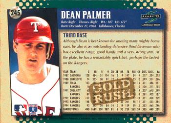 1995 Score - Gold Rush #245 Dean Palmer Back