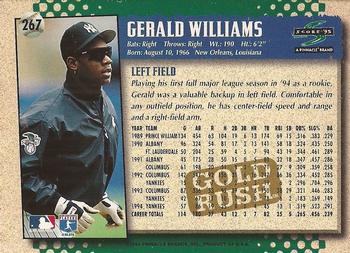 1995 Score - Gold Rush #267 Gerald Williams Back