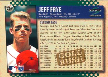 1995 Score - Gold Rush #269 Jeff Frye Back