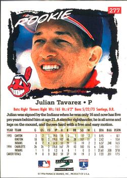 1995 Score - Gold Rush #277 Julian Tavarez Back