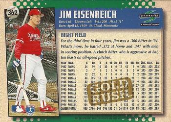 1995 Score - Gold Rush #362 Jim Eisenreich Back