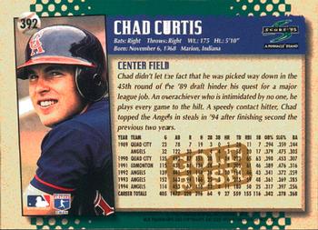 1995 Score - Gold Rush #392 Chad Curtis Back