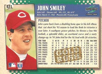 1995 Score - Gold Rush #471 John Smiley Back
