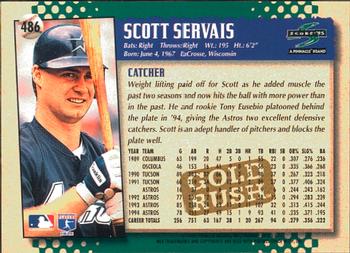 1995 Score - Gold Rush #486 Scott Servais Back