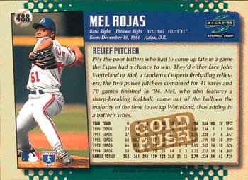 1995 Score - Gold Rush #488 Mel Rojas Back