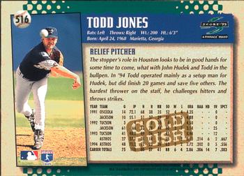 1995 Score - Gold Rush #516 Todd Jones Back