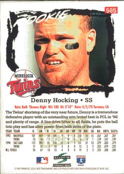 1995 Score - Gold Rush #585 Denny Hocking Back