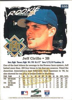 1995 Score - Gold Rush #599 Jeff Cirillo Back