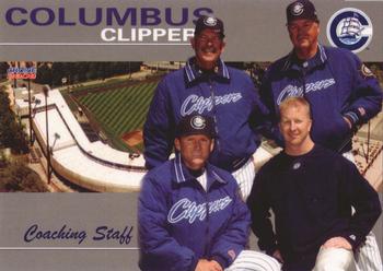 2008 Choice Columbus Clippers #29 Tim Foli / Steve McCatty / Rick Eckstein / Mike Quinn Front