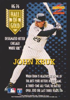 1995 Score - You Trade 'em Hall of Gold #HG76 John Kruk Back