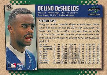 1995 Score - Platinum Team Sets #99 Delino DeShields Back