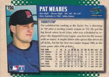 1995 Score - Platinum Team Sets #100 Pat Meares Back