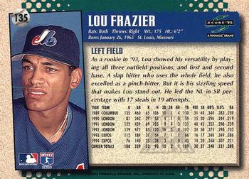 1995 Score - Platinum Team Sets #135 Lou Frazier Back