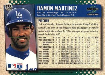 1995 Score - Platinum Team Sets #155 Ramon Martinez Back