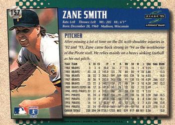 1995 Score - Platinum Team Sets #157 Zane Smith Back