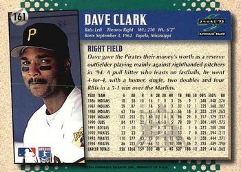 1995 Score - Platinum Team Sets #161 Dave Clark Back