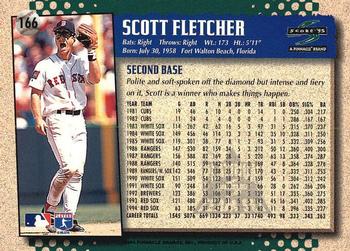 1995 Score - Platinum Team Sets #166 Scott Fletcher Back