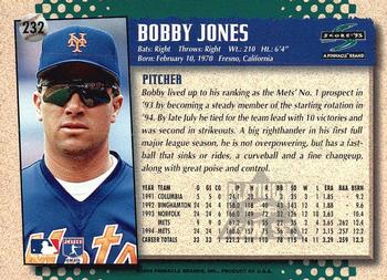 1995 Score - Platinum Team Sets #232 Bobby Jones Back