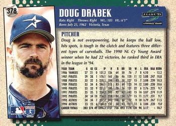 1995 Score - Platinum Team Sets #378 Doug Drabek Back